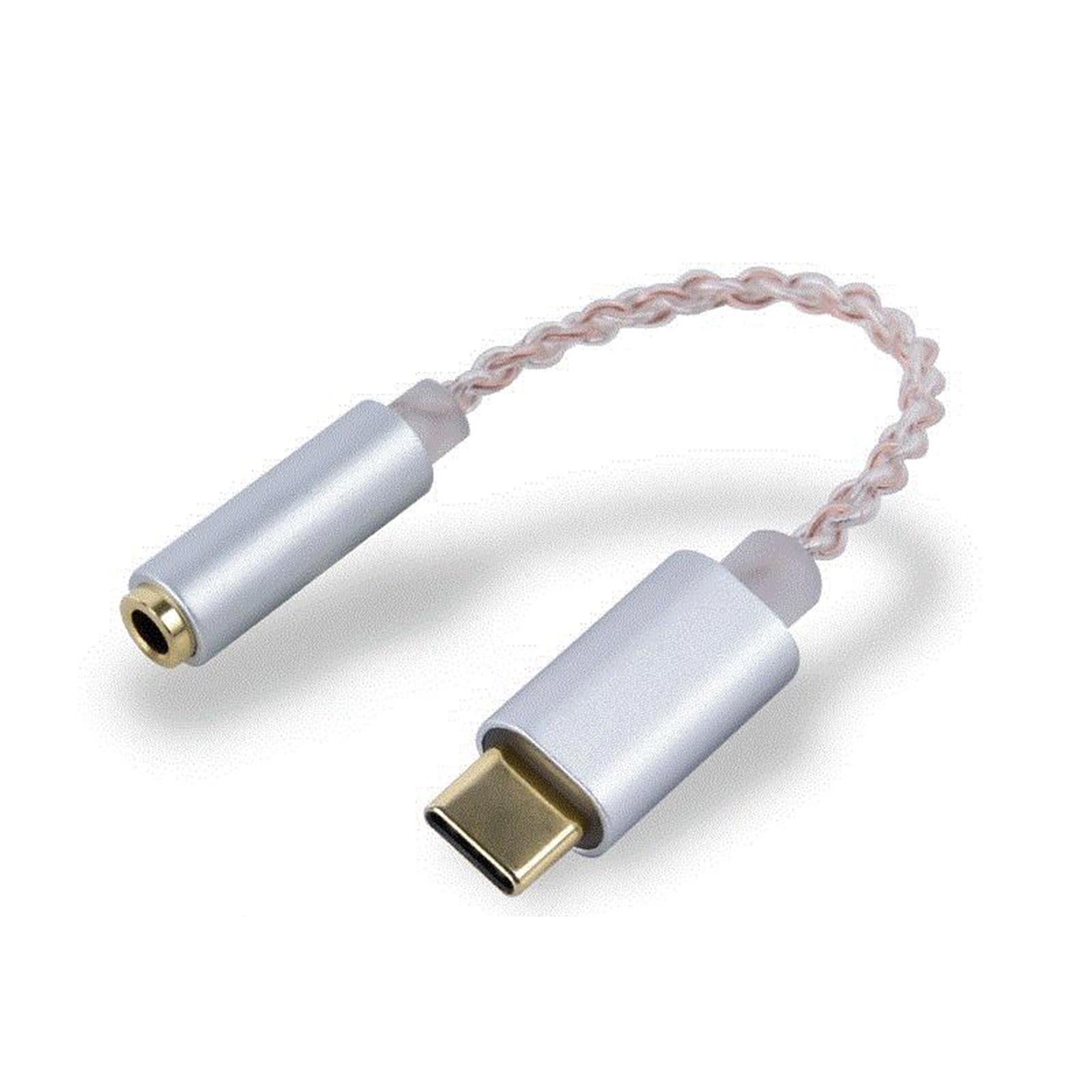 USB C to 3.5mm Audio Adapter Headphone Jack Cable Adapter for Phones