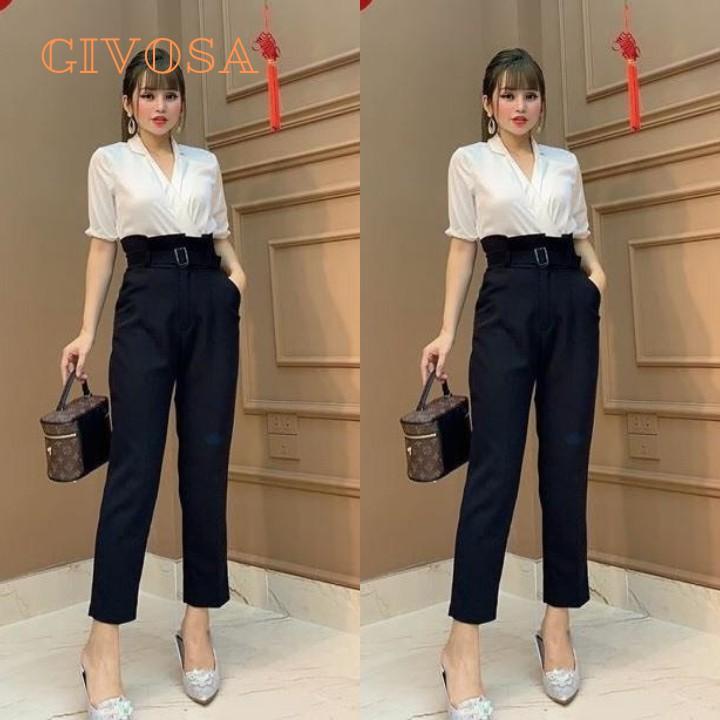 Quần tây công sở nữ baggy thời trang