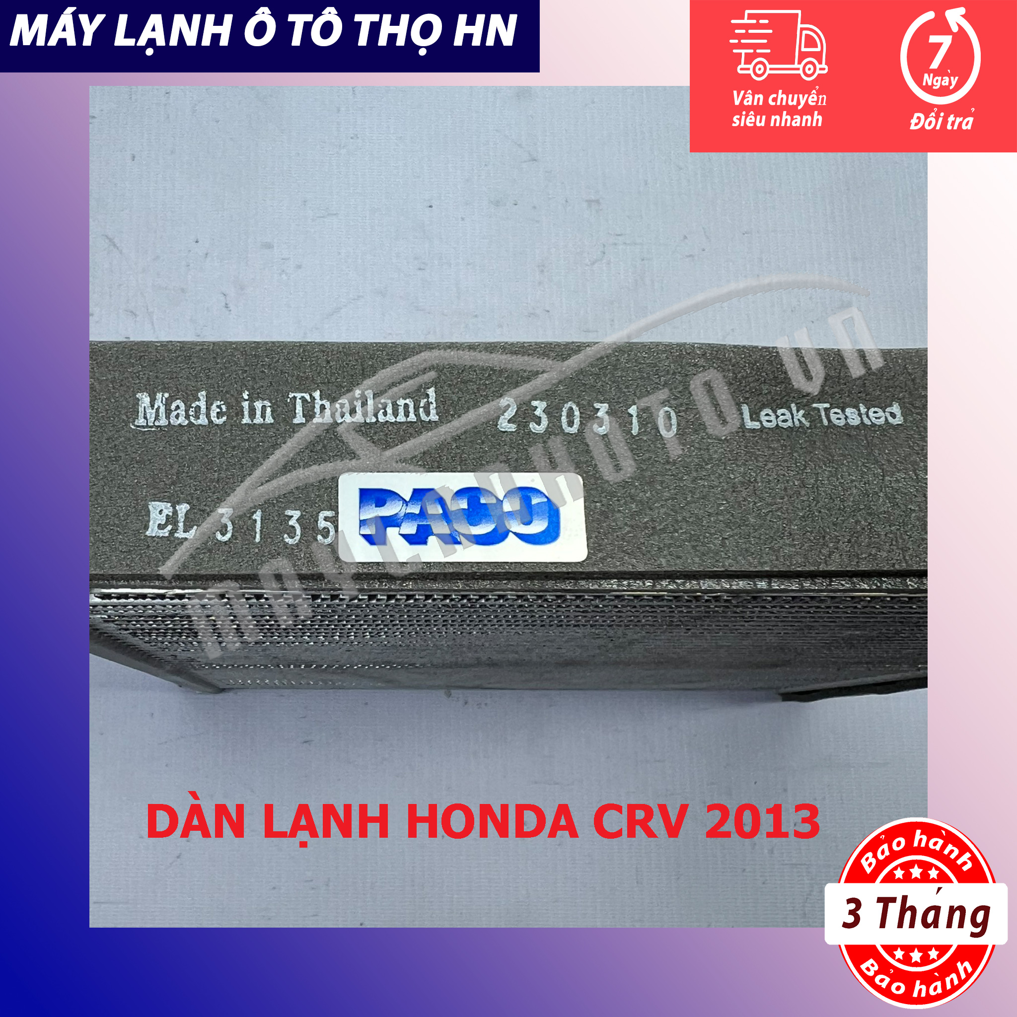 Dàn lạnh Honda CRV 2013 2014 2015 2016 Hàng xịn Thái Lan / Hàn Quốc 13 14 15 16