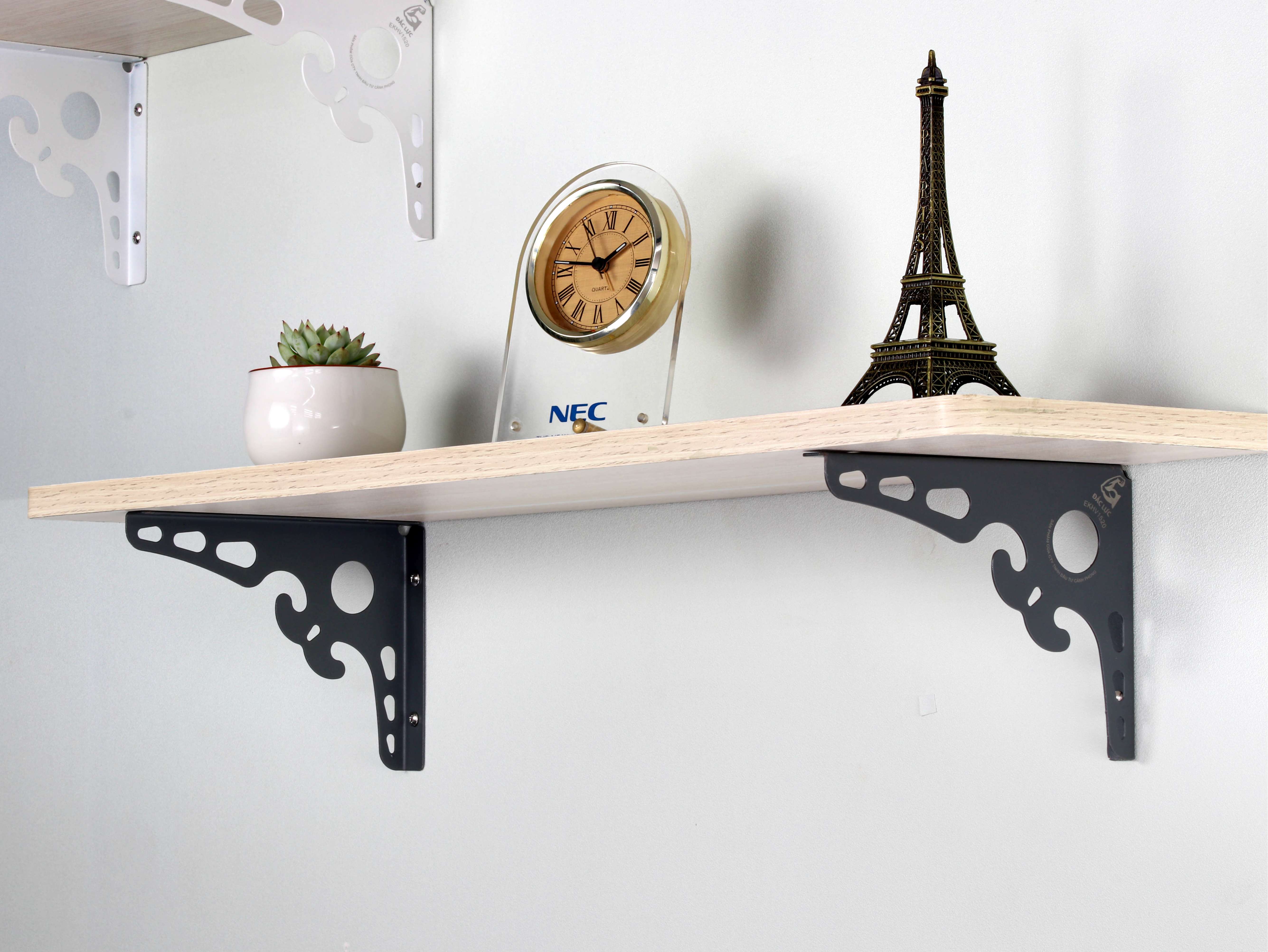 Eke chữ L hoa văn treo tường, giá để kệ kích thước 15x20cm