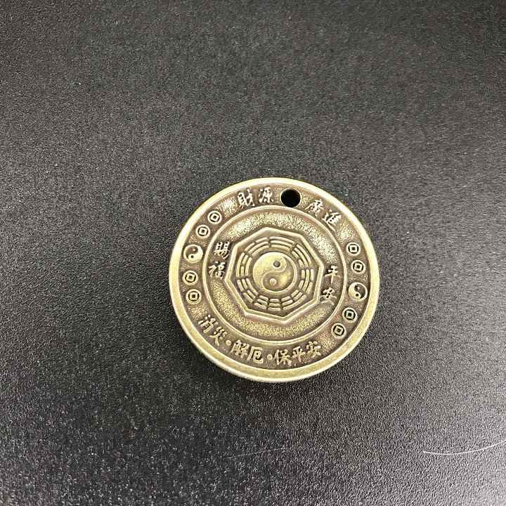 Mặt đồng xu đồng hình con Thỏ, làm móc đeo chìa khóa, mặt dây chuyền, quà tặng người thân, bạn bè ý nghĩa - SP002433