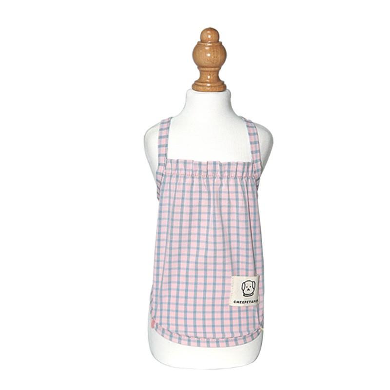 Cheepet Áo hai dây caro nhỏ cho chó mèo/ thú cưng