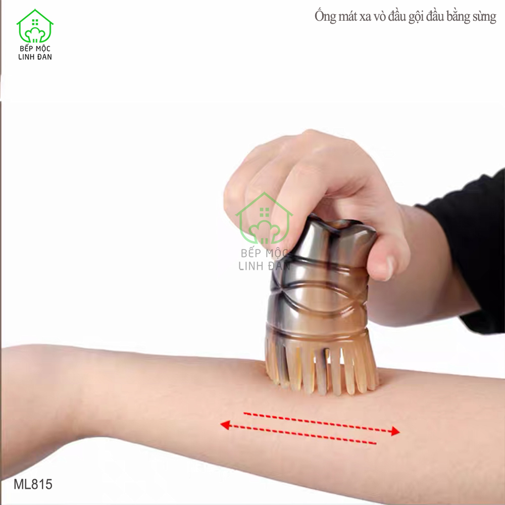 Ống Mát Xa Vò Đầu Gội Đầu Bằng Sừng - Thư Giãn Giúp Lưu Thông Máu [ML815]