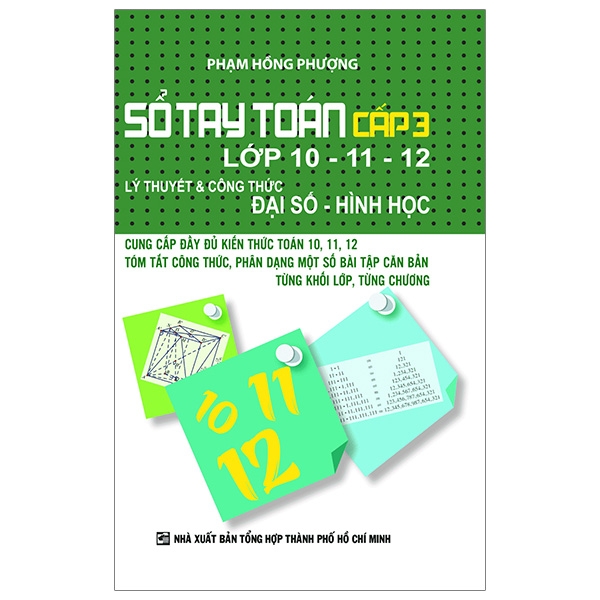 Sổ Tay Toán Cấp 3 Lớp 10-11-12 - KV