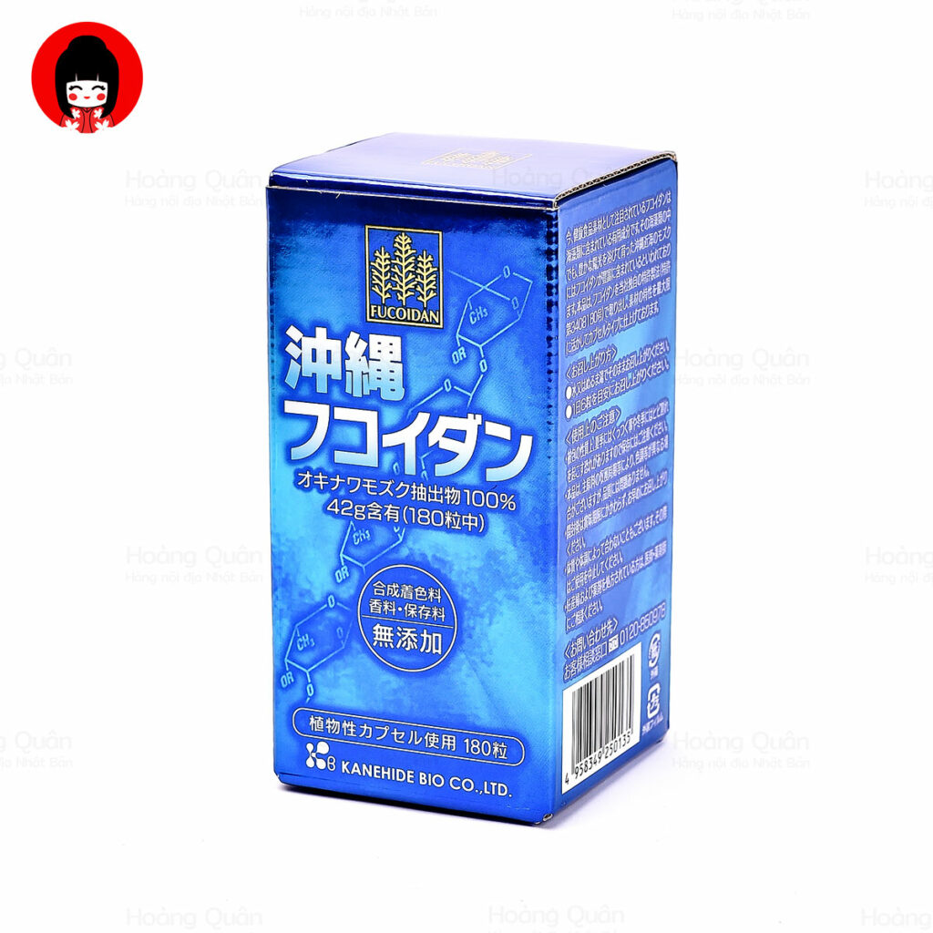 Viên Uống Kanehide Bio Fucoidan Okinawa Hộ Trợ Ức Chế Tăng Trưởng Tế Bào Ung Thư - Hộp 180 Viên