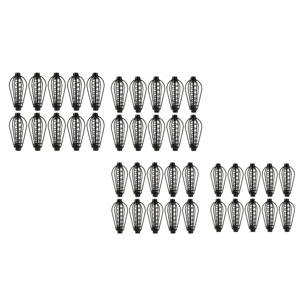 10X Metal Fishing Cages Cage Fishing Basket Feeder Holder