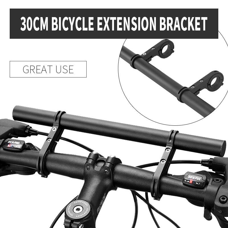 30CM Bike Handlebar Extender Bicycle Bracket Extension Bracket Extender Holder Bike Headlight Mount Bar Cycling Accessories