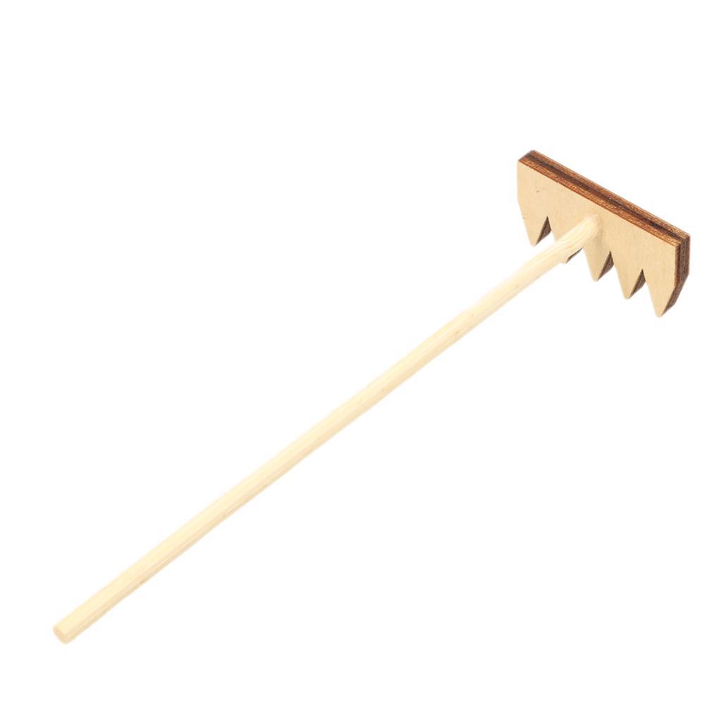 2x Japanese Style Natural Bamboo Rake for Zen Garden Sand Home Decoration