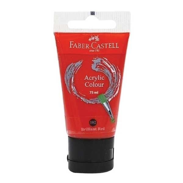 Màu Vẽ Acrylic 75 ml - Faber-Castell 187521 - Briliant Red