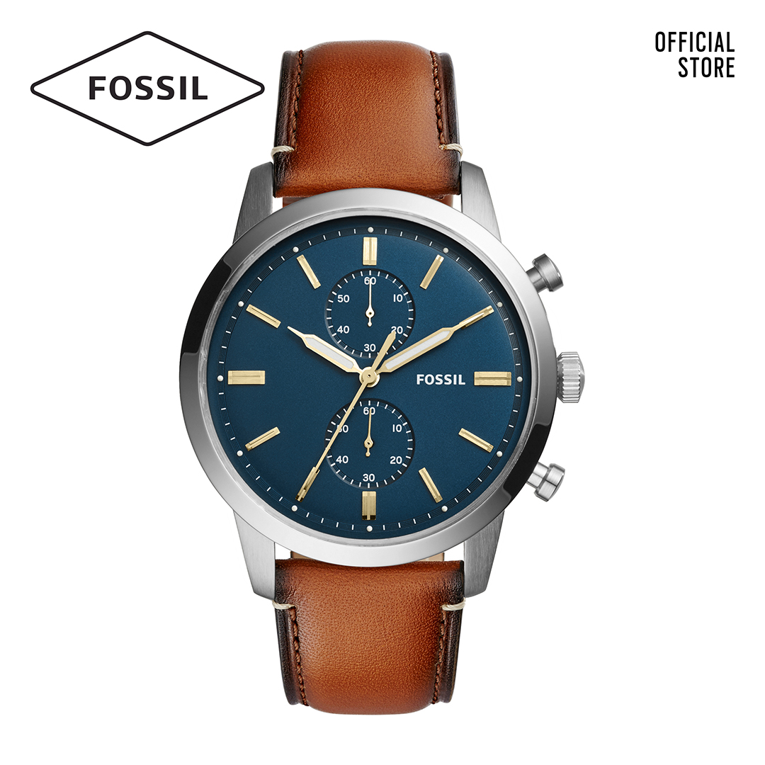 Đồng hồ nam FOSSIL dây da Townsman FS5279 - nâu