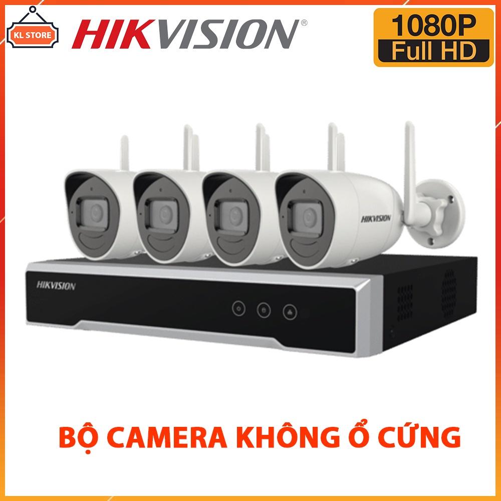 Bộ Camera Wifi Hikvision 4 Kênh 2.0MP Full HD Đầy Đủ Phụ Kiện Lắp Đặt - Hàng chính hãng