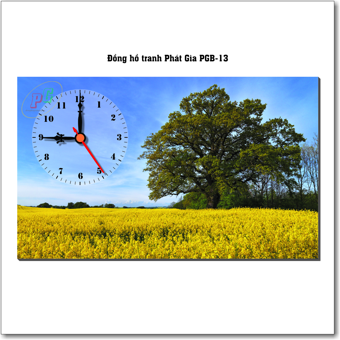 Đồng hồ tranh để bàn Phát Gia PGB-13