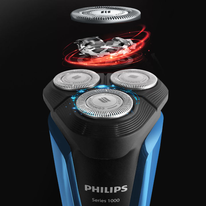 Máy cạo râu khô và ướt cao cấp thương hiệu Philips S1050 - HÀNG NHẬP KHẨU