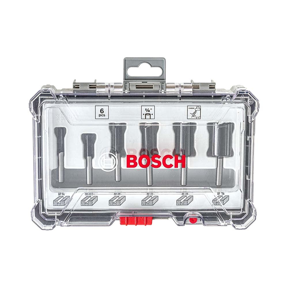 BỘ MŨI PHAY THẲNG 6 MÓN BOSCH 2607017467 - HÀNG CHÍNH HÃNG