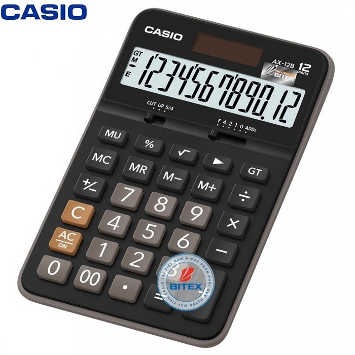 Máy tính Casio AX-12B, Bảo hành 7 năm - Hàng chính hãng Bitex