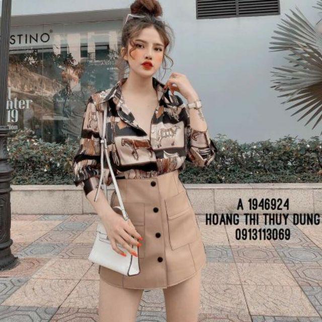 Áo sơ mi hoạ tiết hàng đẹp