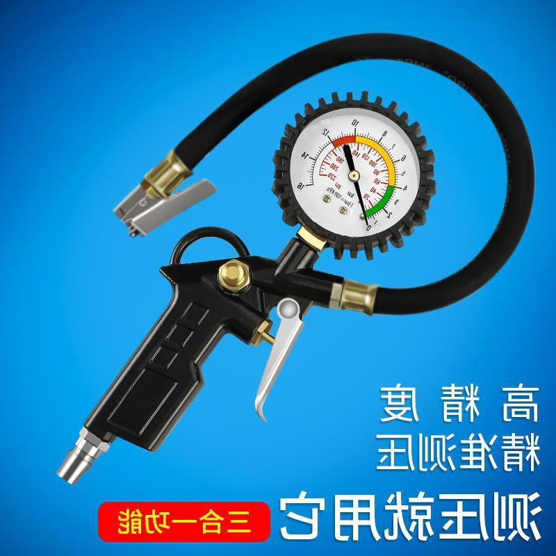 Đồng hồ đo áp suất lốp thuận lợi nhất có độ chính xác cao với đầu bơm hơi màn hình đo áp suất lốp ô tô màn hình hiển thị kỹ thuật số bơm đồng hồ tiếp nhiên liệu