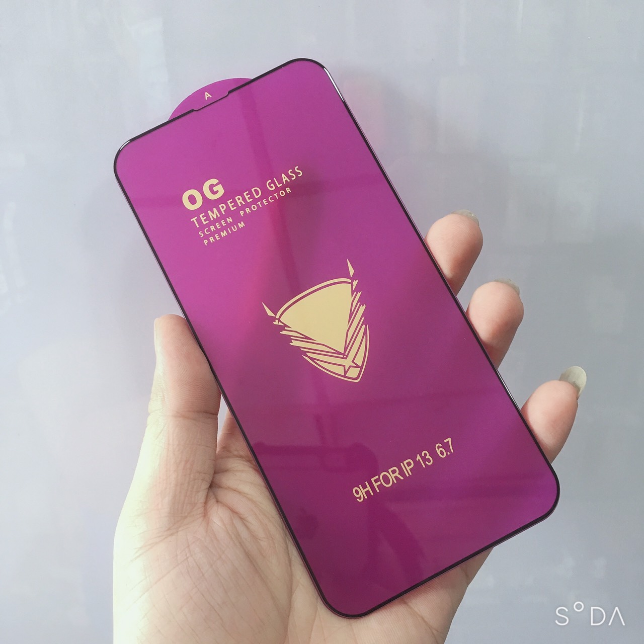 Kính cường lực siêu bền OG tím có màn ngăn bụi trên loa giành cho điện thoại iphone 13mini/ ip 13 / 13 pro / 13 pro max nếu kính bể hoàn tiền hoặc đổi - hàng chính hãng