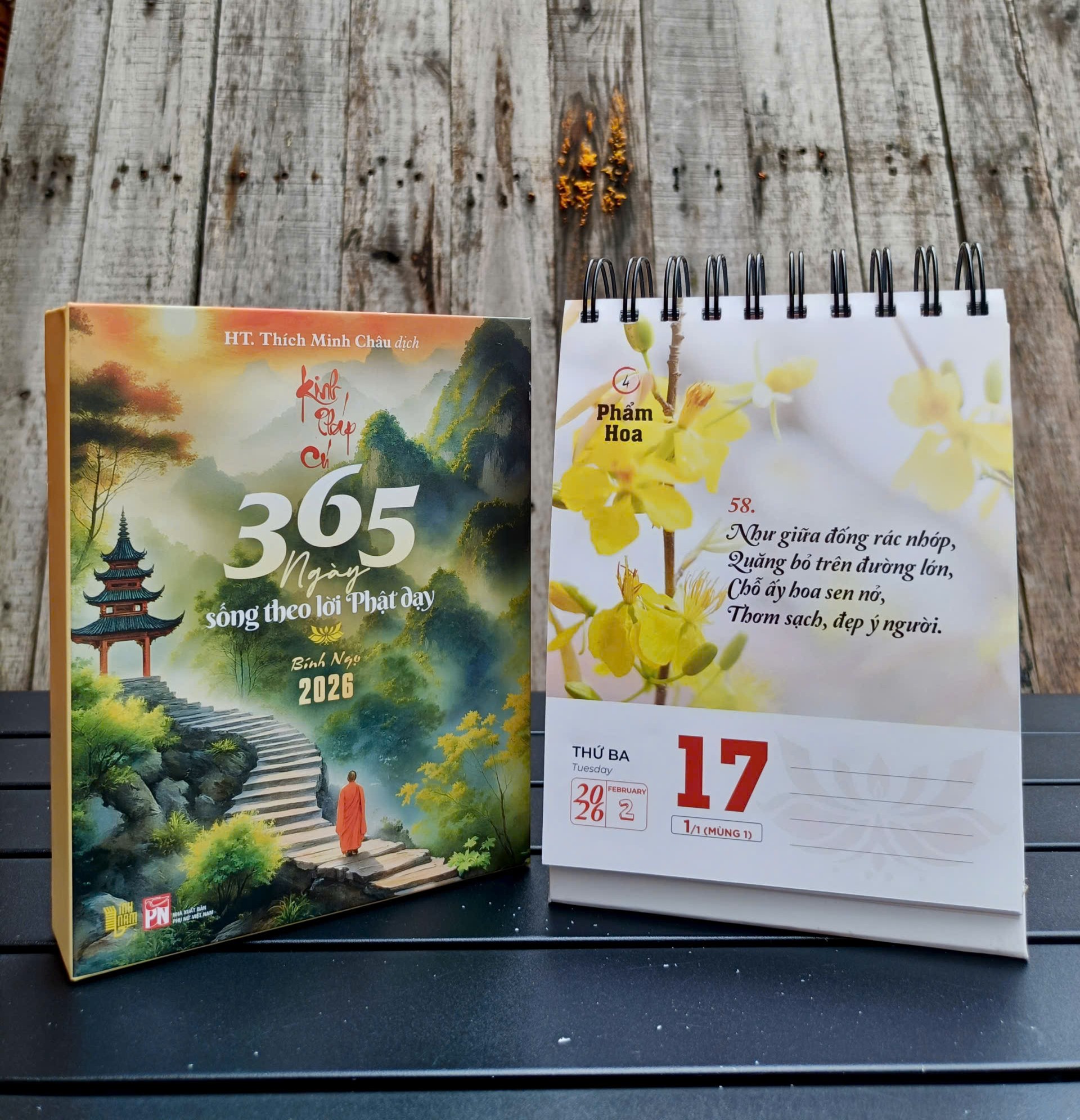 Sách Lịch bàn 2026 - Kinh Pháp Cú - HT. Thích Minh Châu