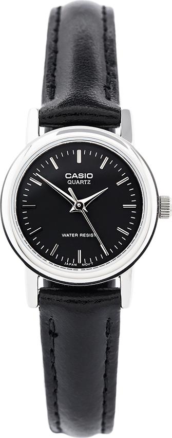 Đồng Hồ Nữ Dây Da Casio LTP-1095E-1ADF (24mm) - Đen