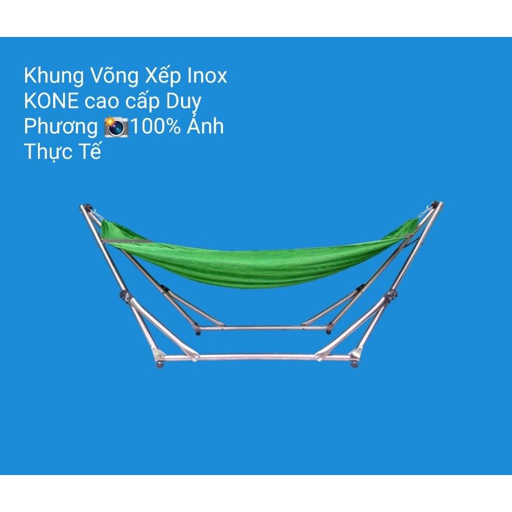 Khung võng xếp inox Kone Duy Phương, combo khung võng inox+ lưới võng giá cực rẻ