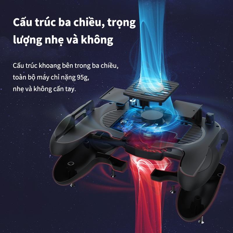 Quạt tản nhiệt điện thoại gaming sò lạnh BASIKE SRE07 tay cầm chơi game loại tản nhiệt không ồn ào - Hàng Nhập Khẩu