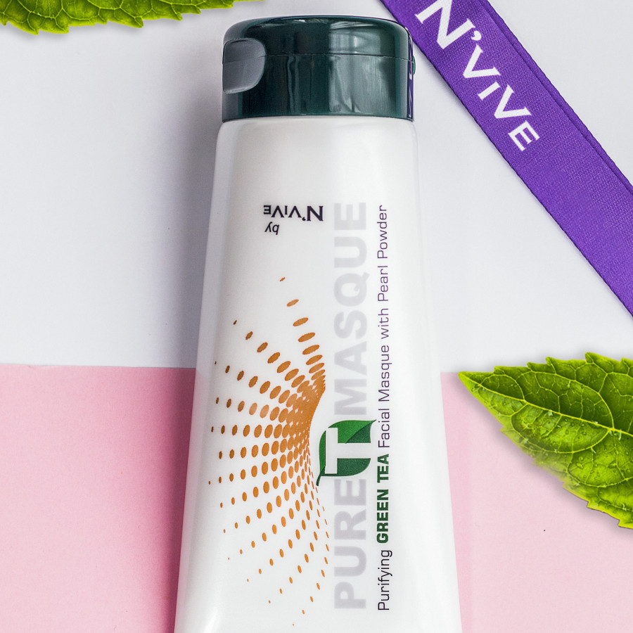 Mặt nạ tinh chất Trà Xanh và Ngọc Trai – N'vive Pure T Masque