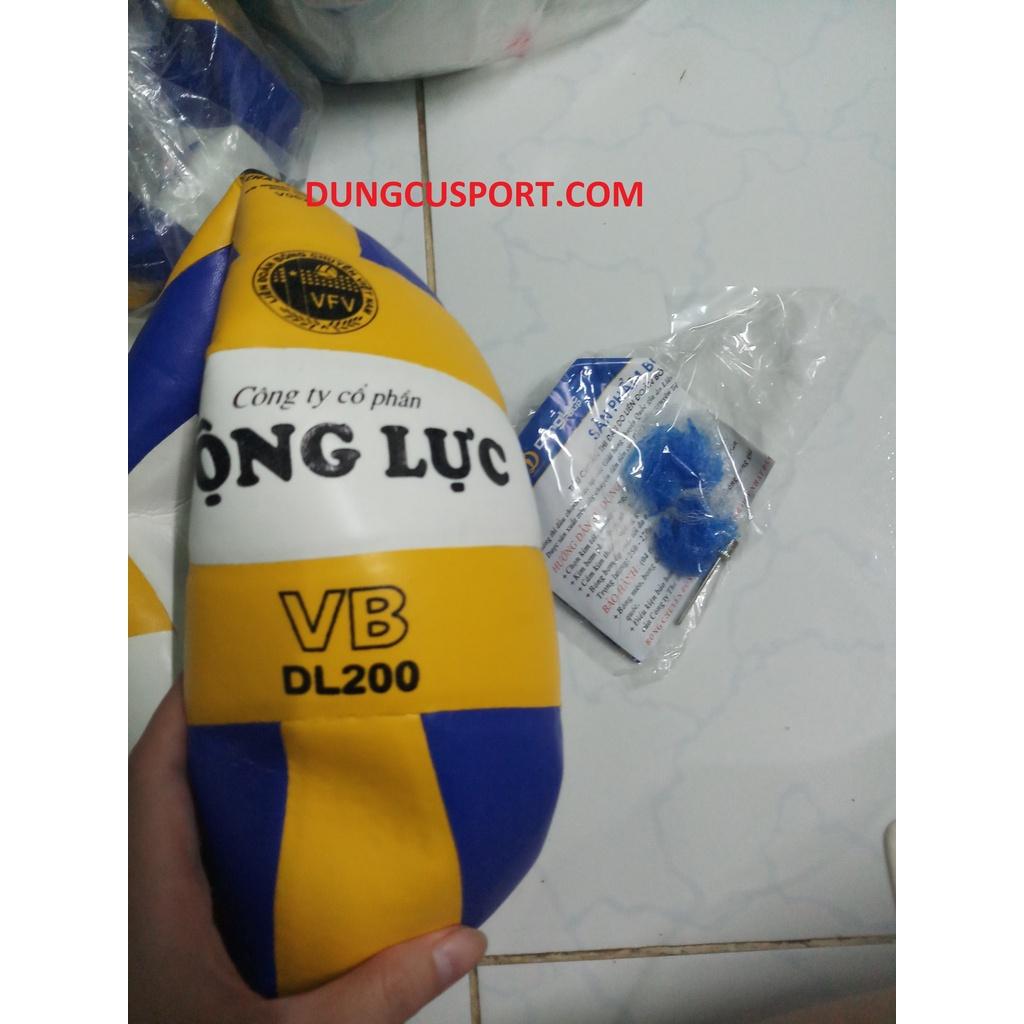 Quả bóng chuyền thi đấu, Quả bóng chuyền Động Lực DL200 - Dungcusport tặng lưới + kim bơm