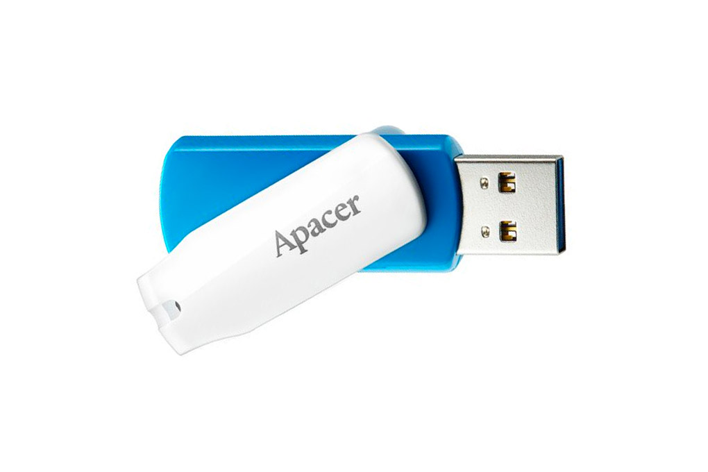 Hình ảnh USB 32GB APACER AH357 THIẾT KẾ TRẺ TRUNG VỚI GAM MÀU XANH TRẮNG BẮT MẮT. - HÀNG CHÍNH HÃNG