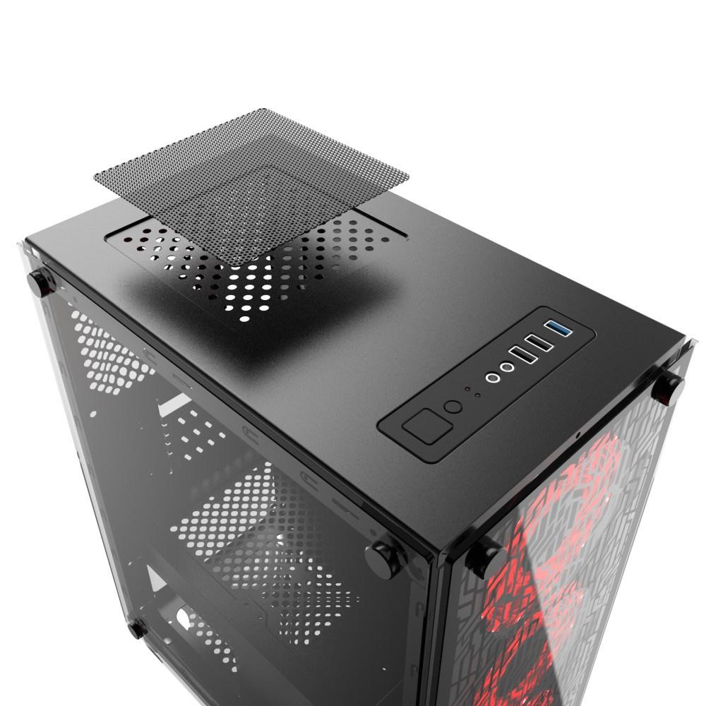 Thùng máy tính | Vỏ case Xigmatek NYX 3F RGB EN43057 Tặng 3 Fan - Hàng chính hãng