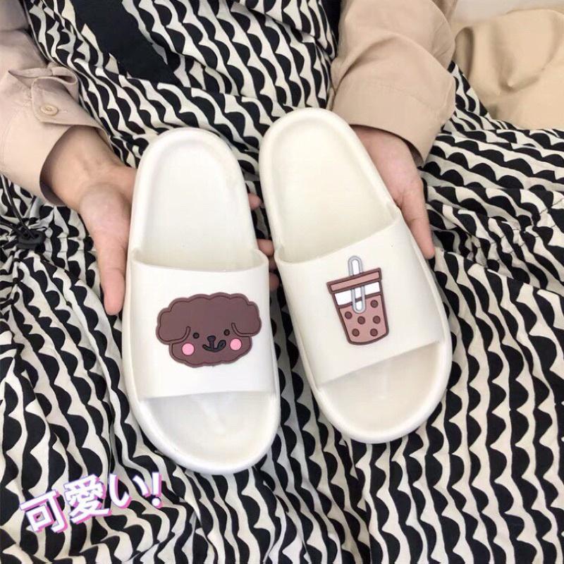 Mẫu mới nhất DÉP LÊ CỐC TRÀ SỮA CUTE nhà Na