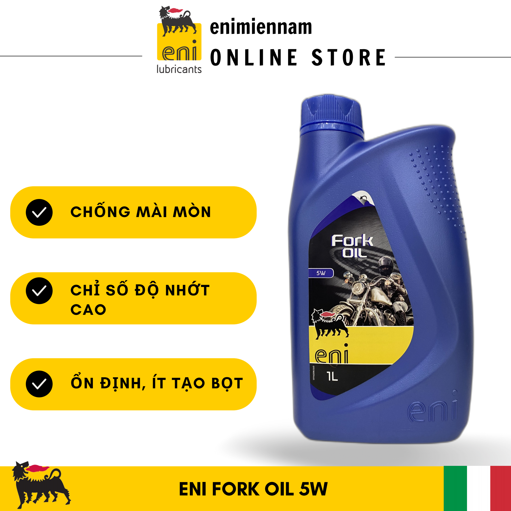 Dầu phuộc Eni 5W nhập khẩu Ý
