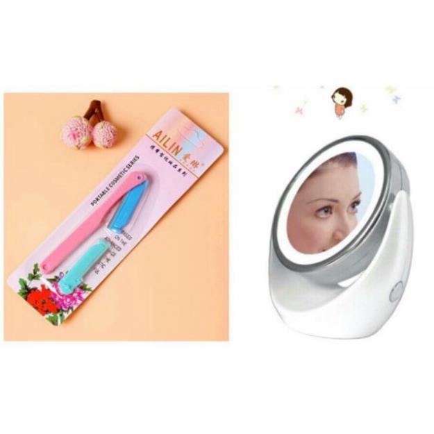 Bộ dao cạo lông mày 2 lưỡi