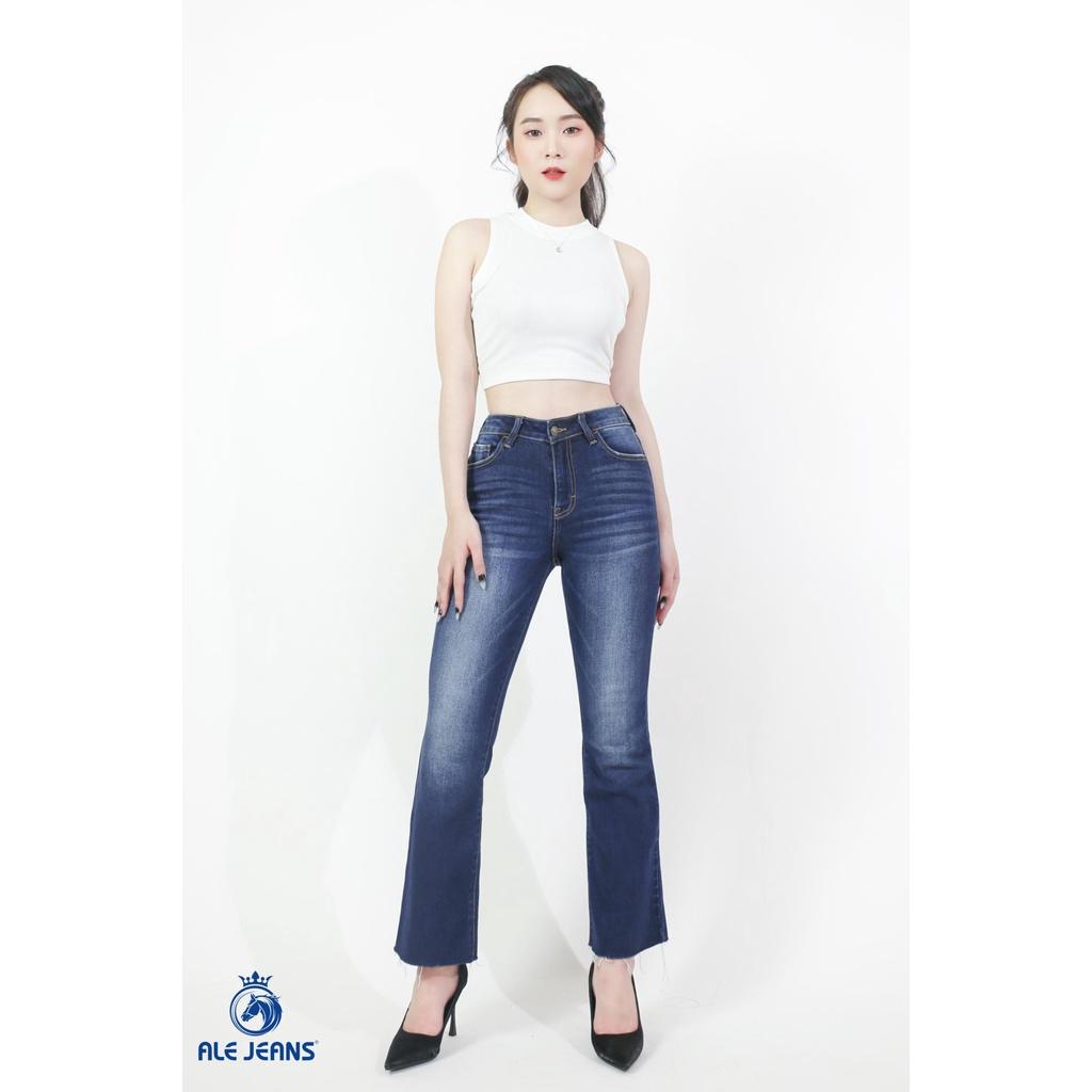 Quần Jeans Nữ ống Loe WFLA002D ALE JEANS - Màu đậm cắt lai