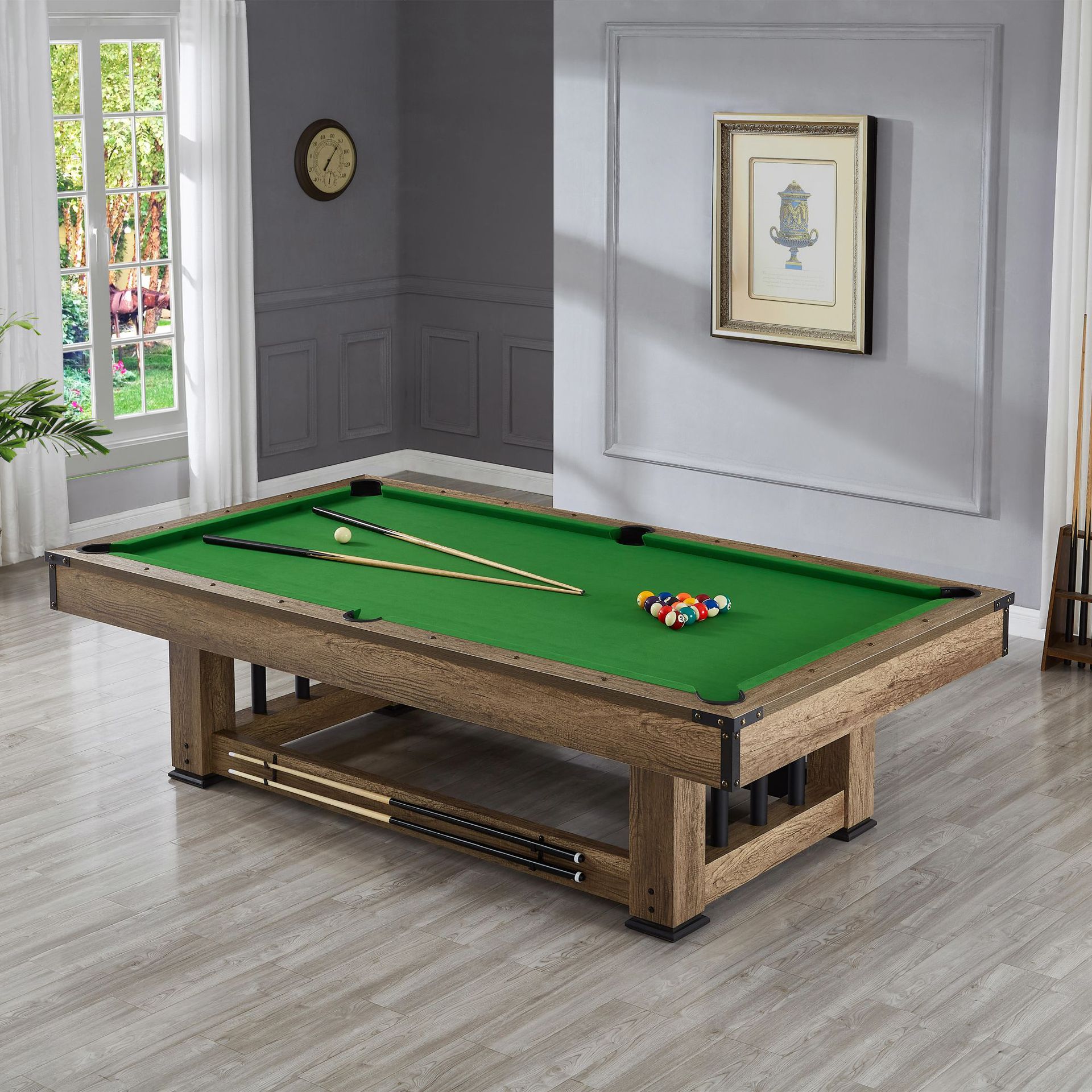 Bàn Bida Đa Năng 3 Trong 1 Bóng Bàn Họp Ăn Chuẩn Câu Lạc Bộ, Bi A Đa Năng Lỗ 7 Feet Decor Gia Đình Văn Phòng Kinh Doanh Hanana