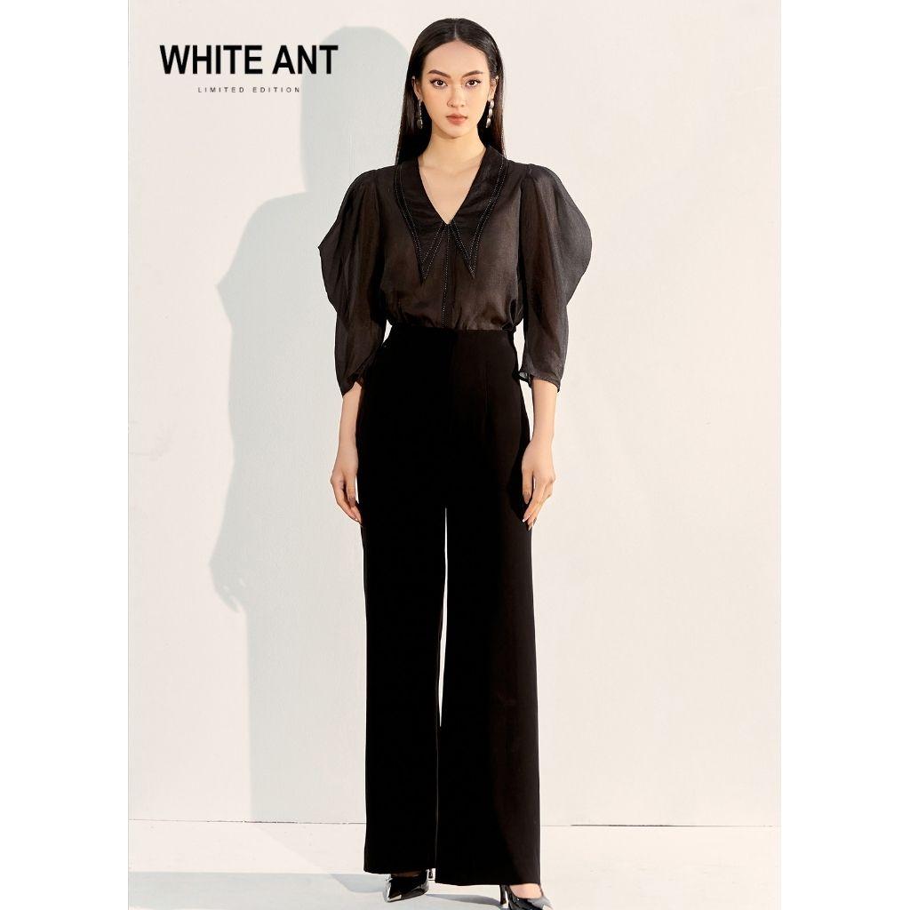 Quần Suông Công Sở Cạp Cao WHITE ANT MILCAH WIDE LEG TROUSERS Thiết Kế Ống Rộng Tôn Dáng 160200103