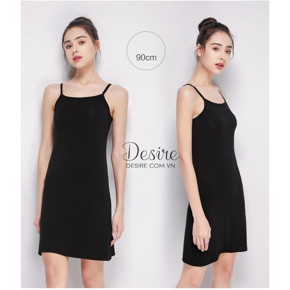 Váy/Đầm hai dây thun - Váy mặc lót thun cotton siêu mịn mát cho mùa hè