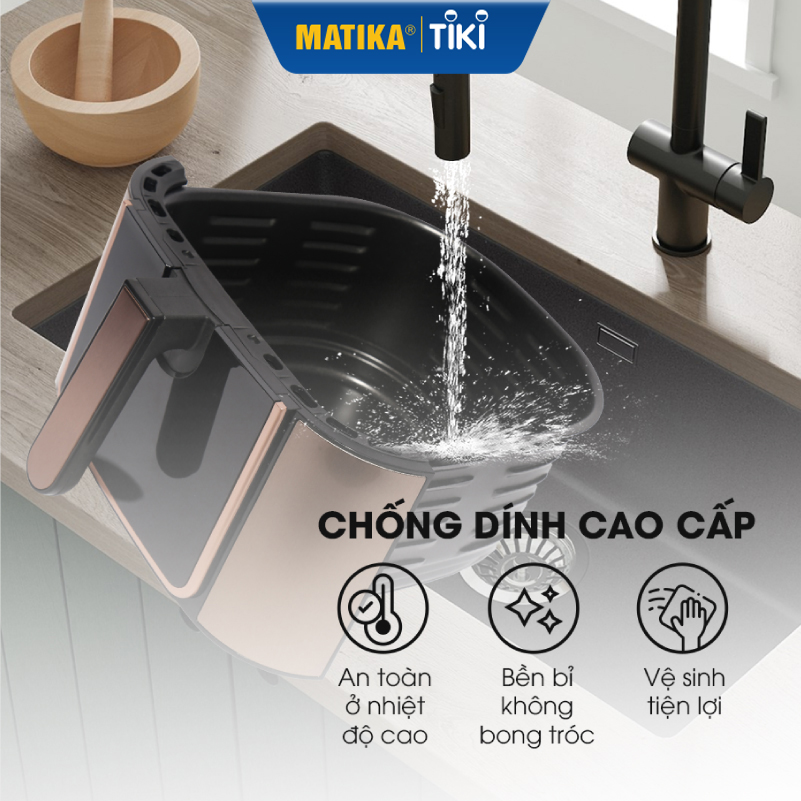 Nồi Chiên Không Dầu Điện Tử POVENA dung tích 9.8L PVN-3698 - Hàng chính hãng