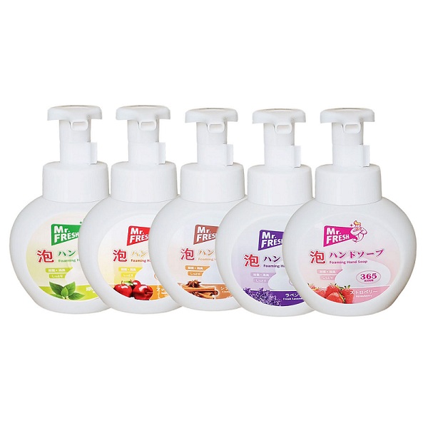 Bộ 3 chai Sữa rửa tay bọt tuyết dưỡng da diệt khuẩn Mr.Fresh 365ml cao cấp