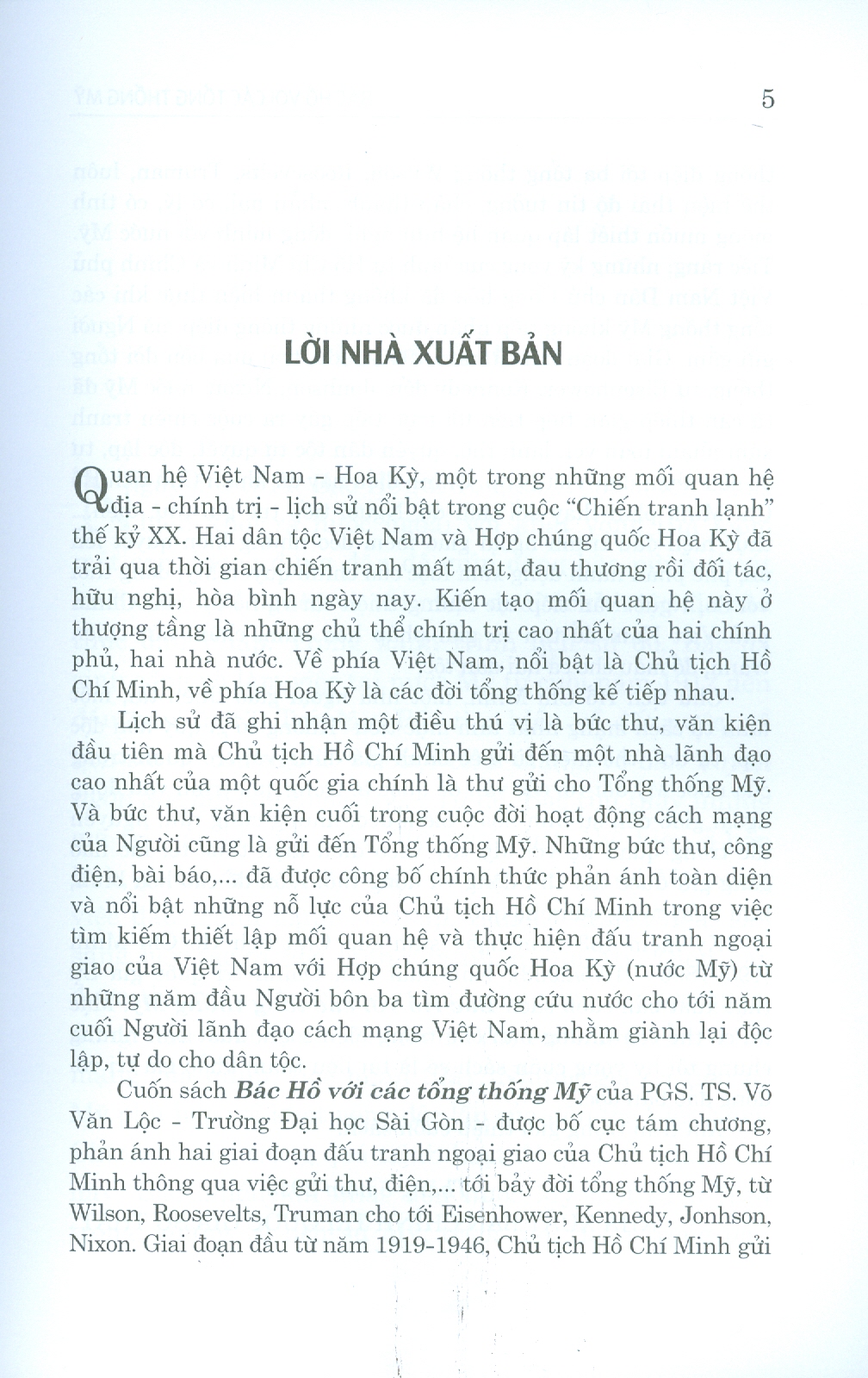 Bác Hồ Với Các Tổng Thống Mỹ