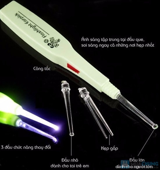 Lấy Ráy Tai, Soi Tai An Toàn Cho Bé (Có đèn LED)