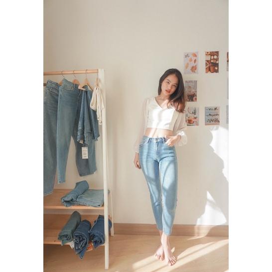 Quần jean baggy nữ mềm mát