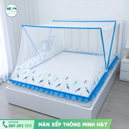 Mùng Xếp Thông Minh (Hàng Cty) 1M6 X 2M -Dru Hàng Chính Hãng