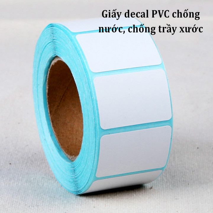 Giấy in nhiệt, in mã vạch 1 tem 40x25mm, khổ 44 dài 30m