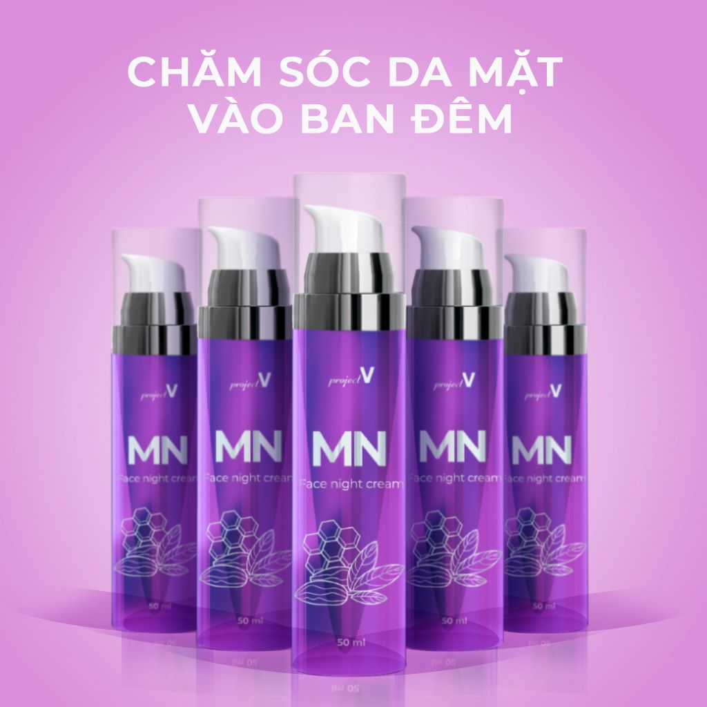 [VOUCHER 400K] Kem Dưỡng Da Ban Đêm MN Beauty Hit - PROJECT V - Phục hồi vào ban đêm, 50ml - Xuất xứ Pháp, Hàng Chính Hãng