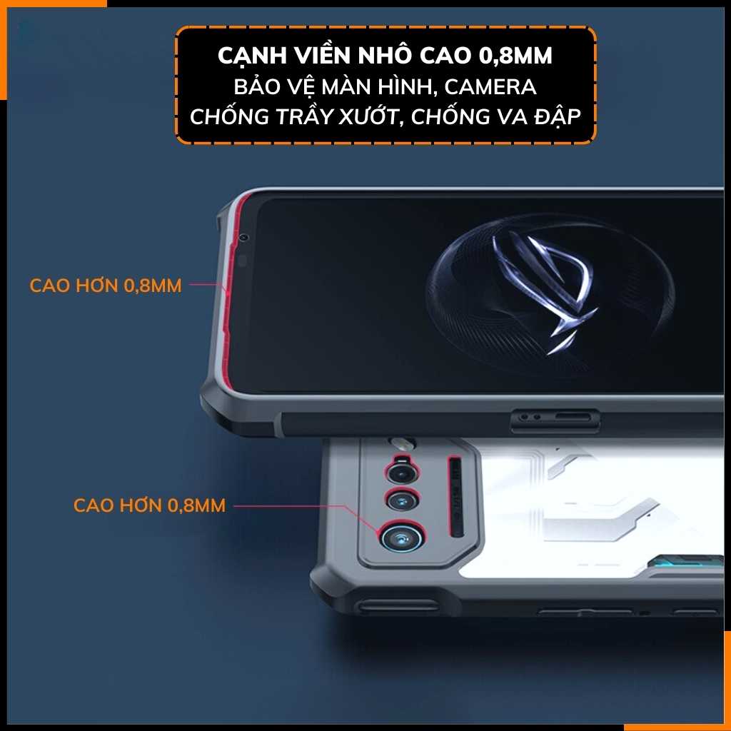 Ốp lưng rog phone 7 chống sốc xundd bảo vệ camera chống ố vàng phụ kiện điện thoại huỳnh tân store