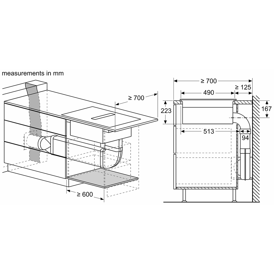 Bếp kết hợp hút mùi Bosch HMH.PVQ731F15E - Hàng chính hãng