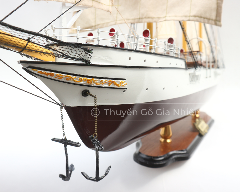 Mô Hình Thuyền Gỗ Phong Thủy Dạng Thuyền Cổ MERCATOR Chính Hãng Hàng Xuất Khẩu Chất Lượng Cao