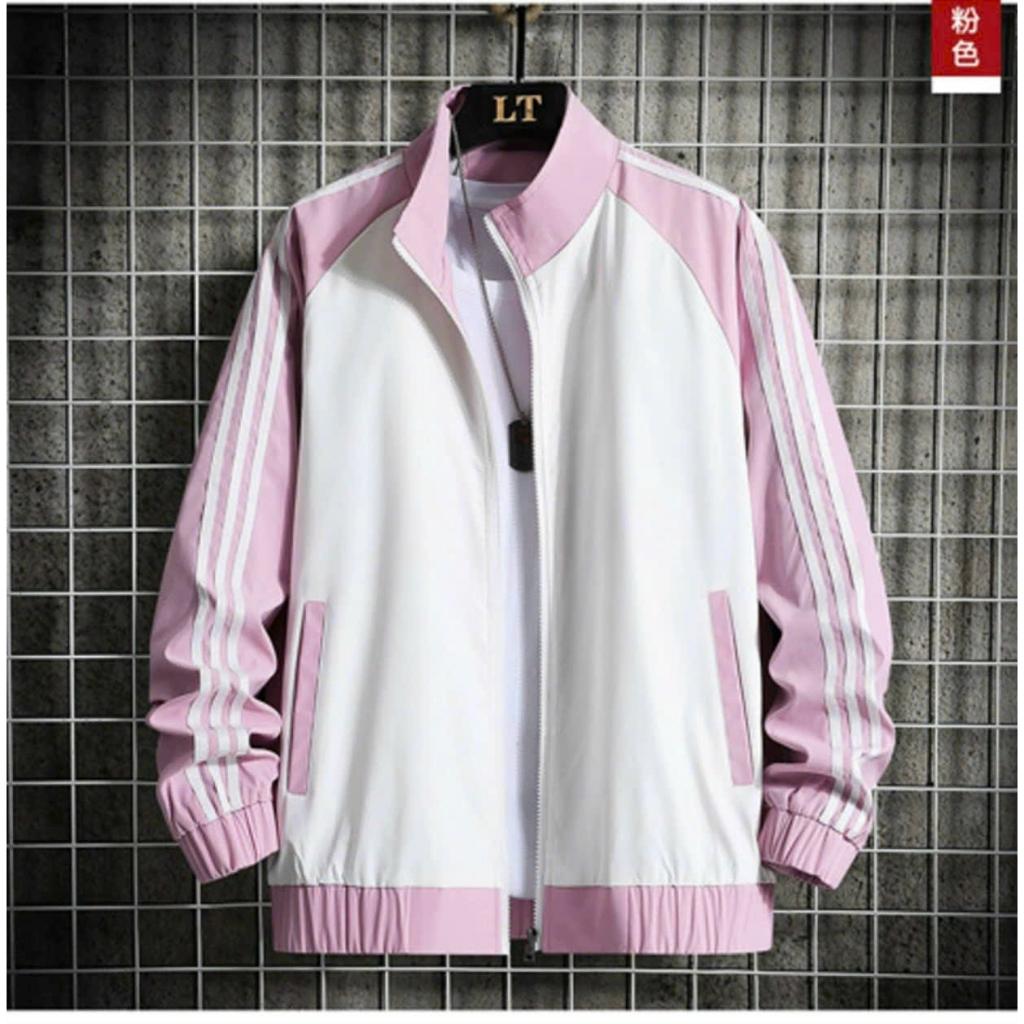 Áo Khoác Dù Nam Nữ 2 Lớp Cao Cấp Unisex Phối Viền 3 Sọc Thời Trang Hot Trend