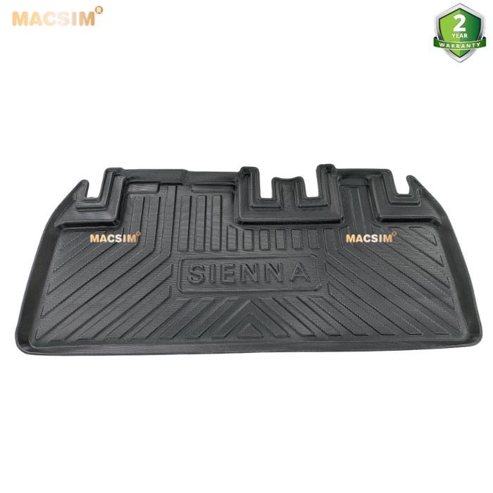 Thảm lót cốp Toyota Sienna 2014-2020  nhãn hiệu Macsim chất liệu tpv  màu đen hàng loại 2